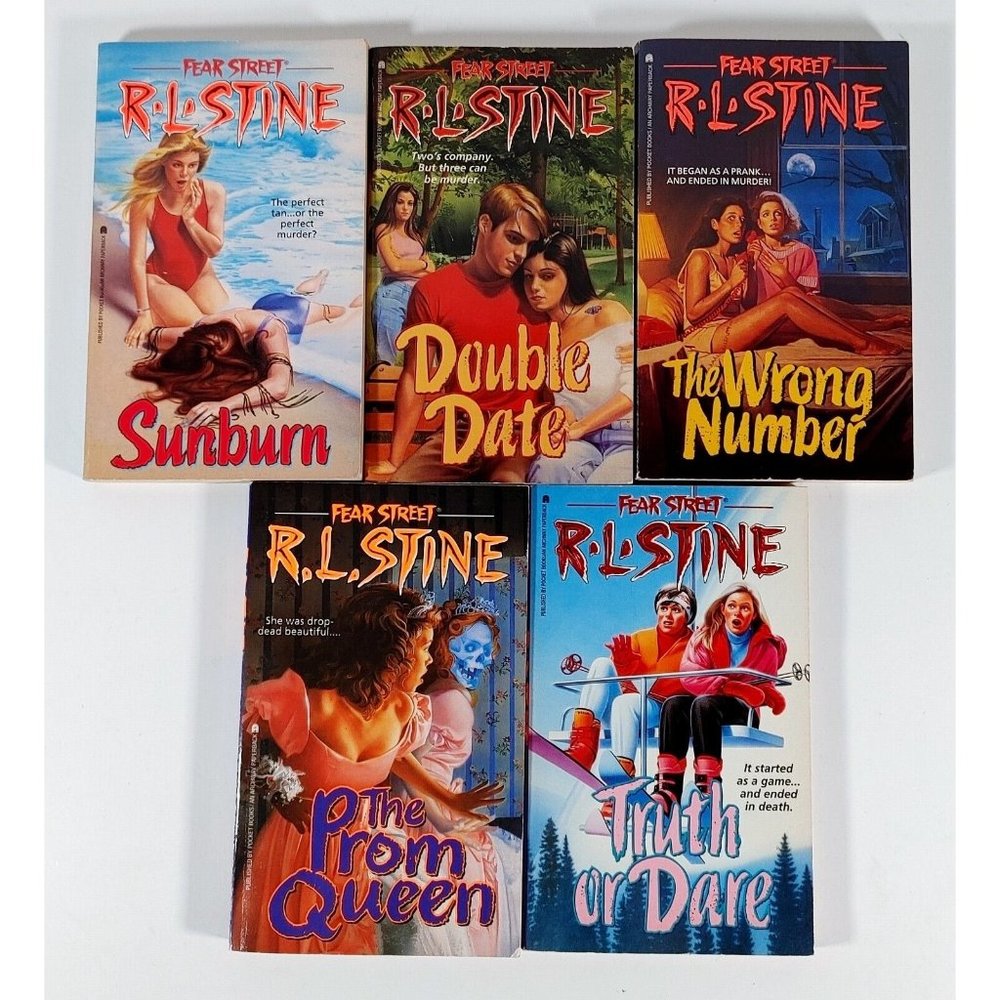 RL Stine Fear Street Diane Hoh Teen YA Horror Books Softcover Vintage Lot of 5